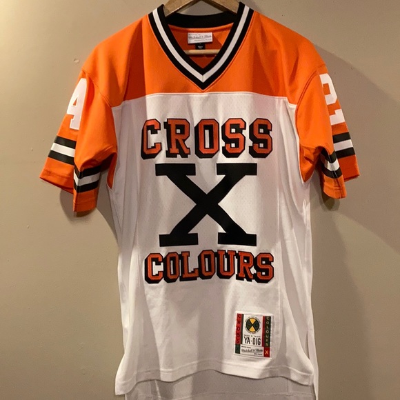 Cross Colors -Mitchell n Ness Jersey - Picture 1 of 8
